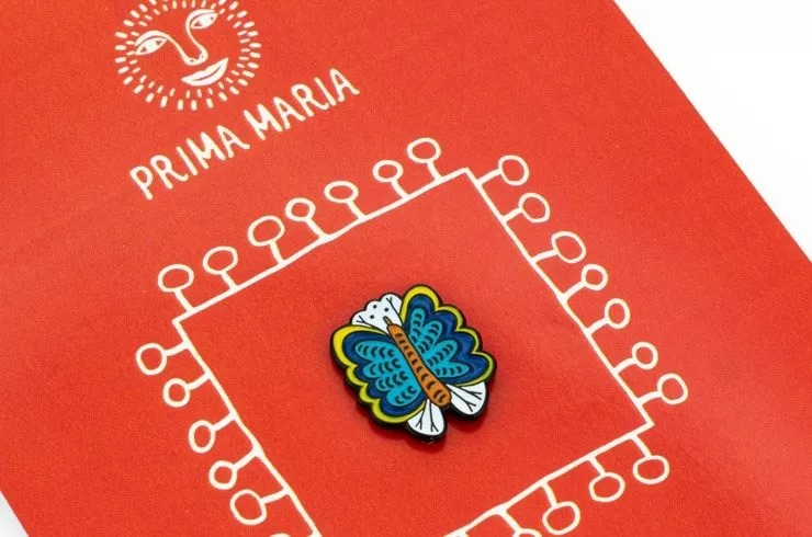 Characters of Maria Pryimachenko on Design Pins.