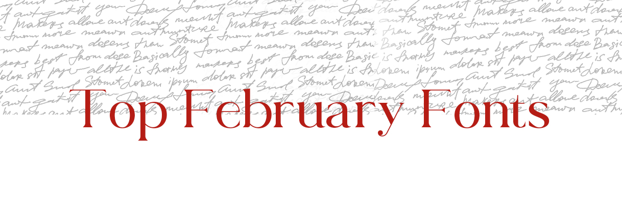 7 Top New Fonts of February