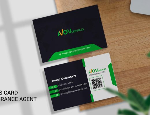 insurance business card preview